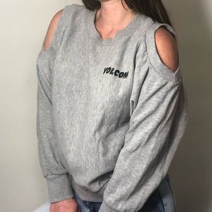 [Volcom] Cut-Out Gray Pull Over